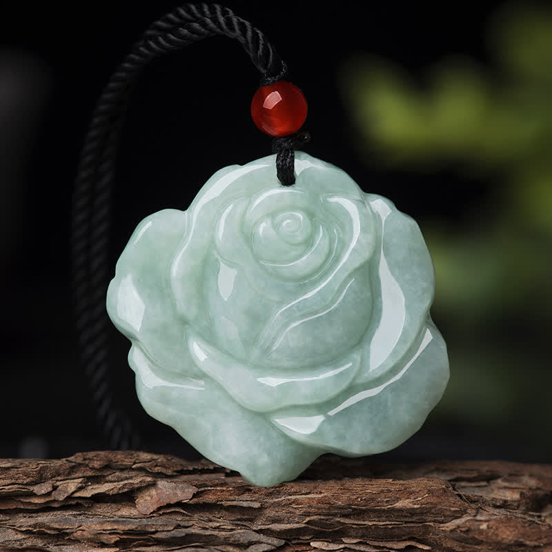 Lotus Jade Necklace for Prosperity & Abundance