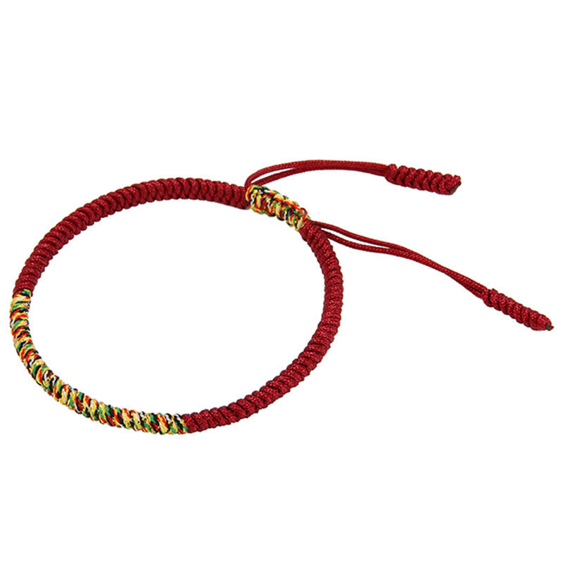 Multicolor Tibetan King Kong Knot Red String Bracelet