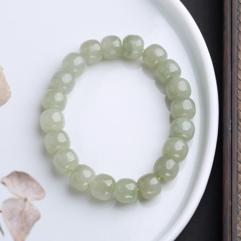 Bracelet porte-bonheur en jade dégradé | Bijoux en jade unisexe