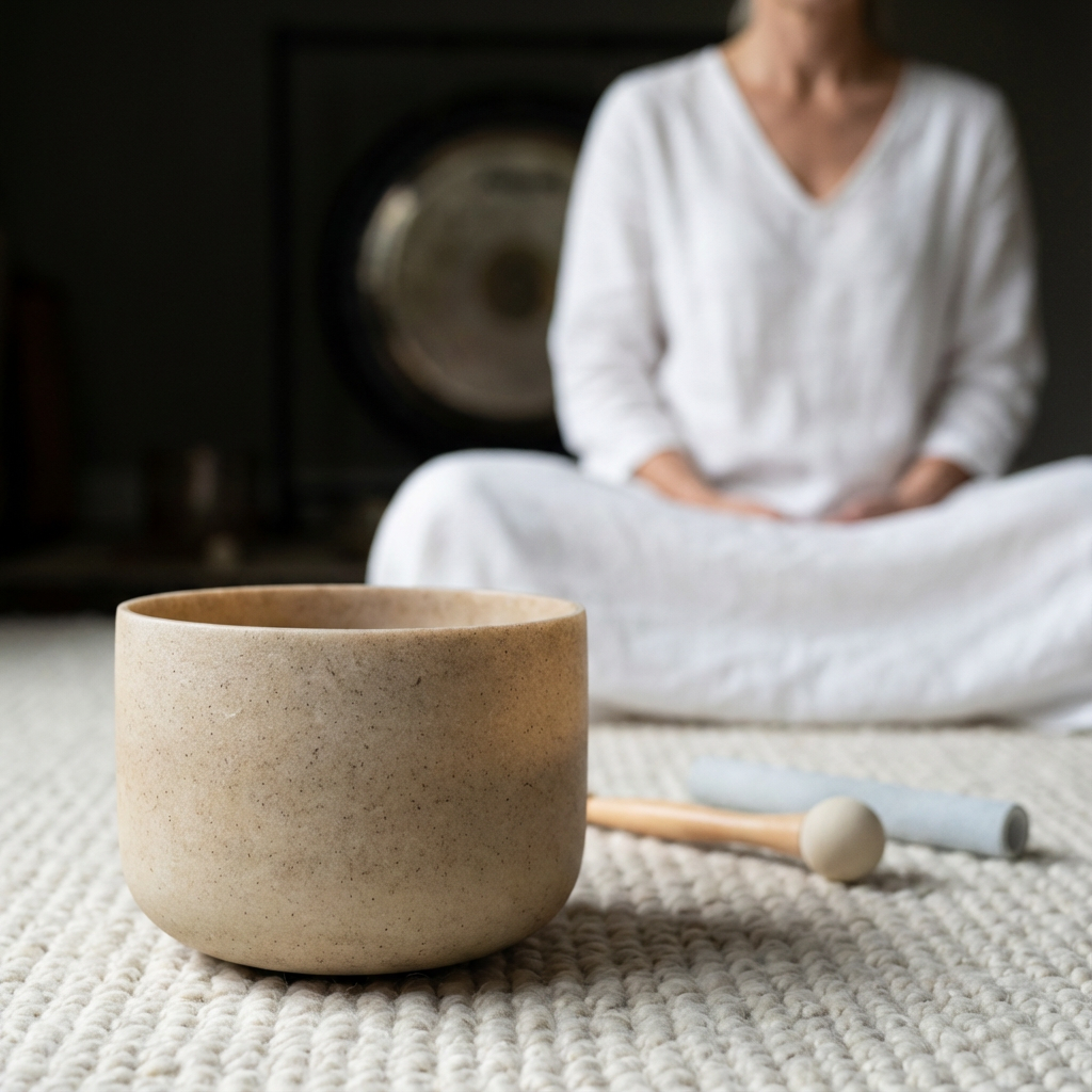 Bol chantant en cristal de fusion de pierres précieuses topazes E Note Tea 