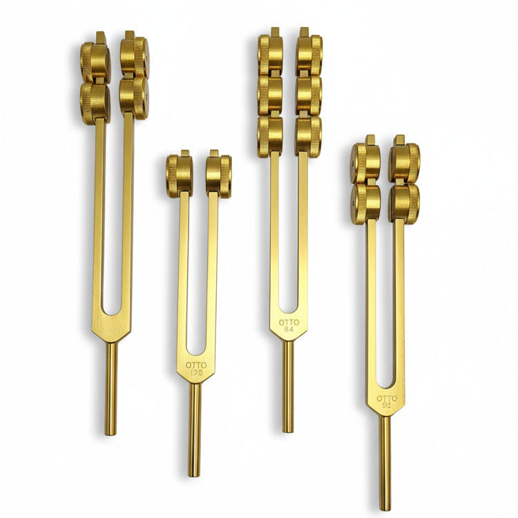 Ensemble de 4 diapasons lestés professionnels Otto Tuners