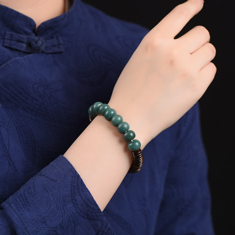 Bracelet spirituel tibétain en graines de Bodhi pour la protection