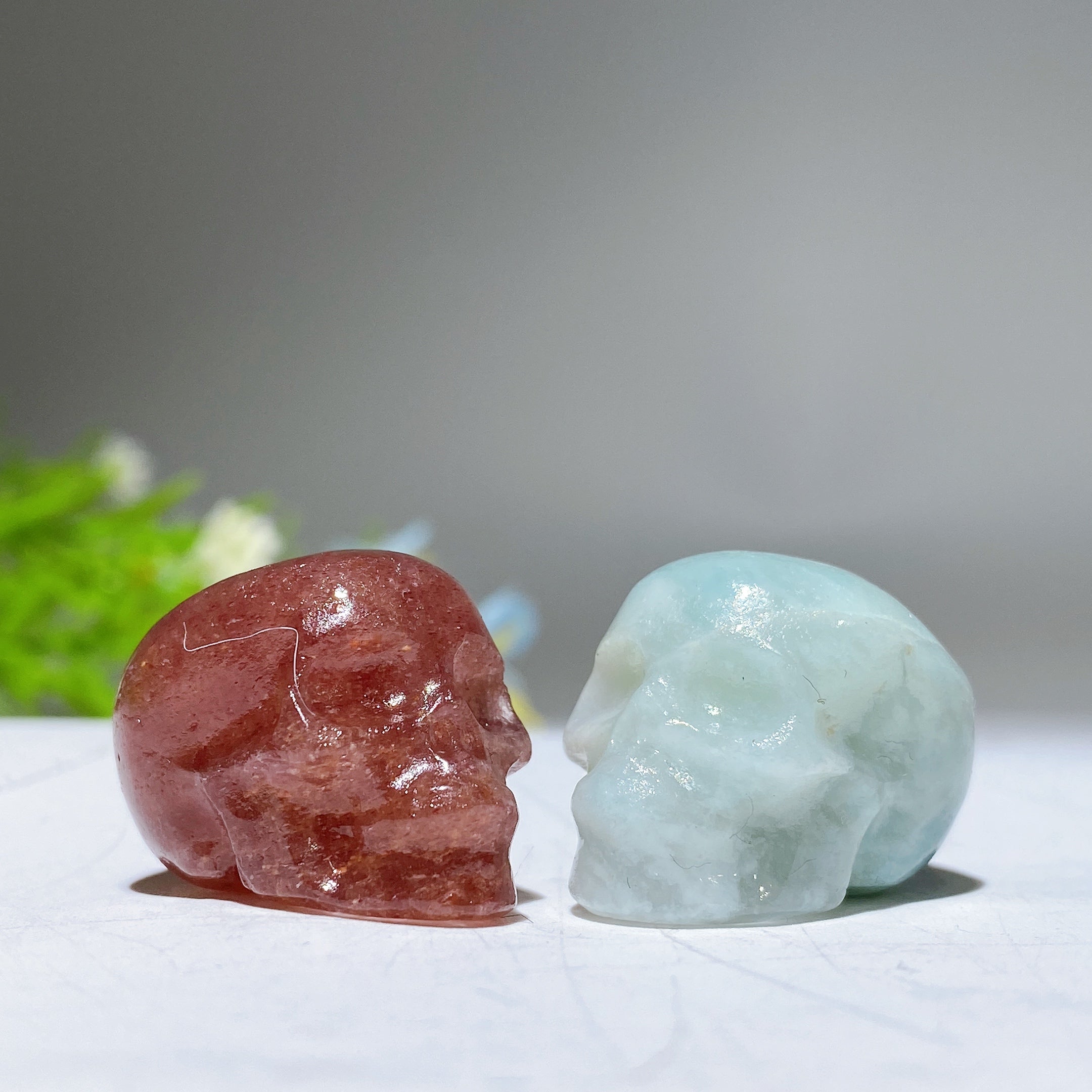 1.1 inch Crystal Healing Skull Carving Variety