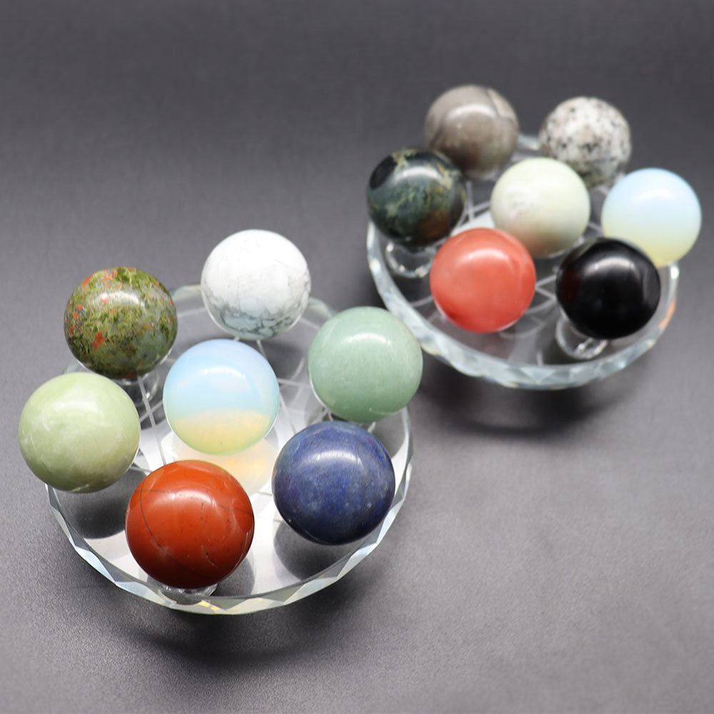 1.15-1.2 Inch Natural Gemstone Round Beads for Jewelry Making