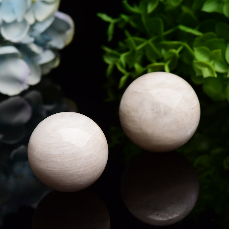 1.2-2.0 Inch White Moonstone Crystal Sphere for Healing