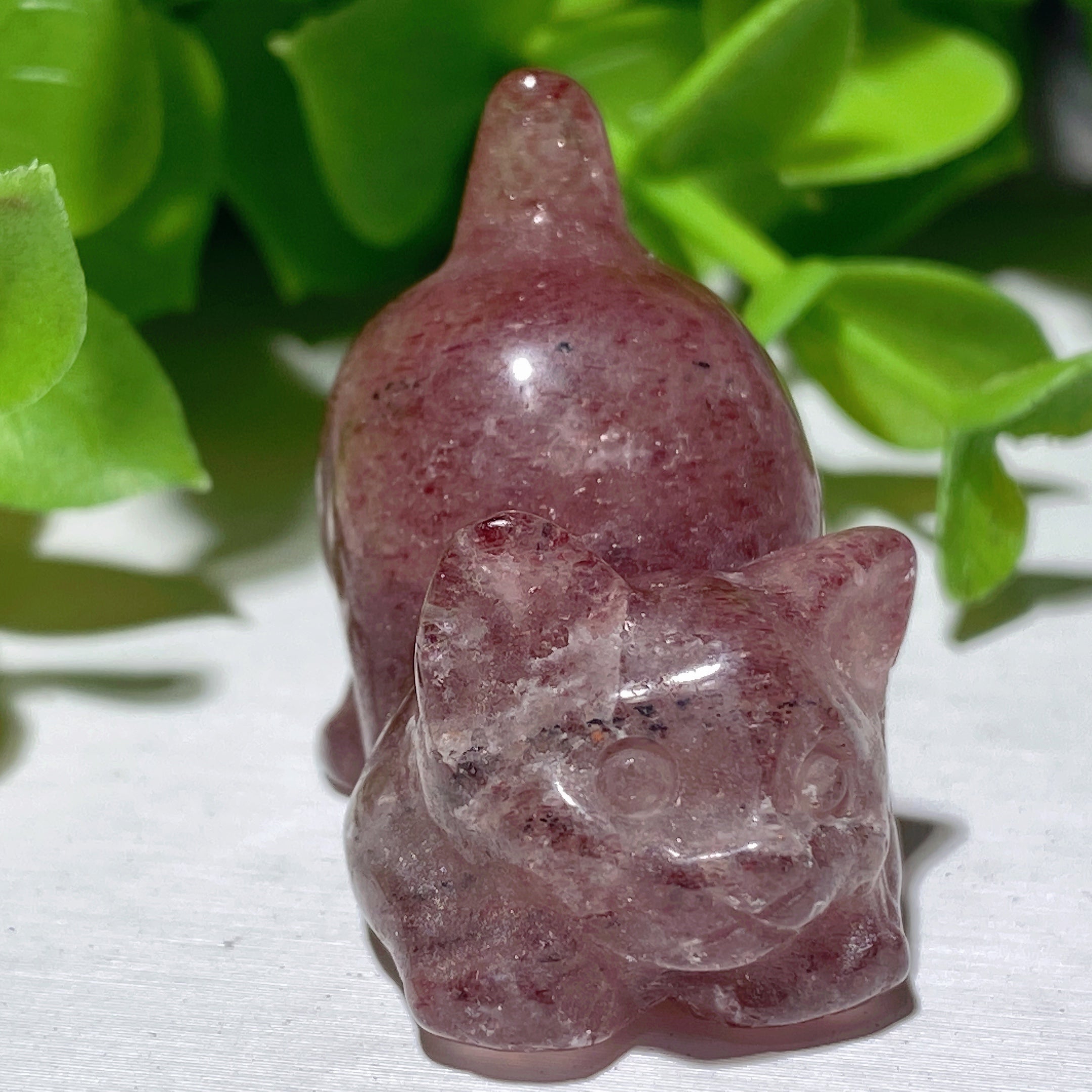 1.2 inch Mixed Crystal Cat Carvings - Healing Gemstone Figurines
