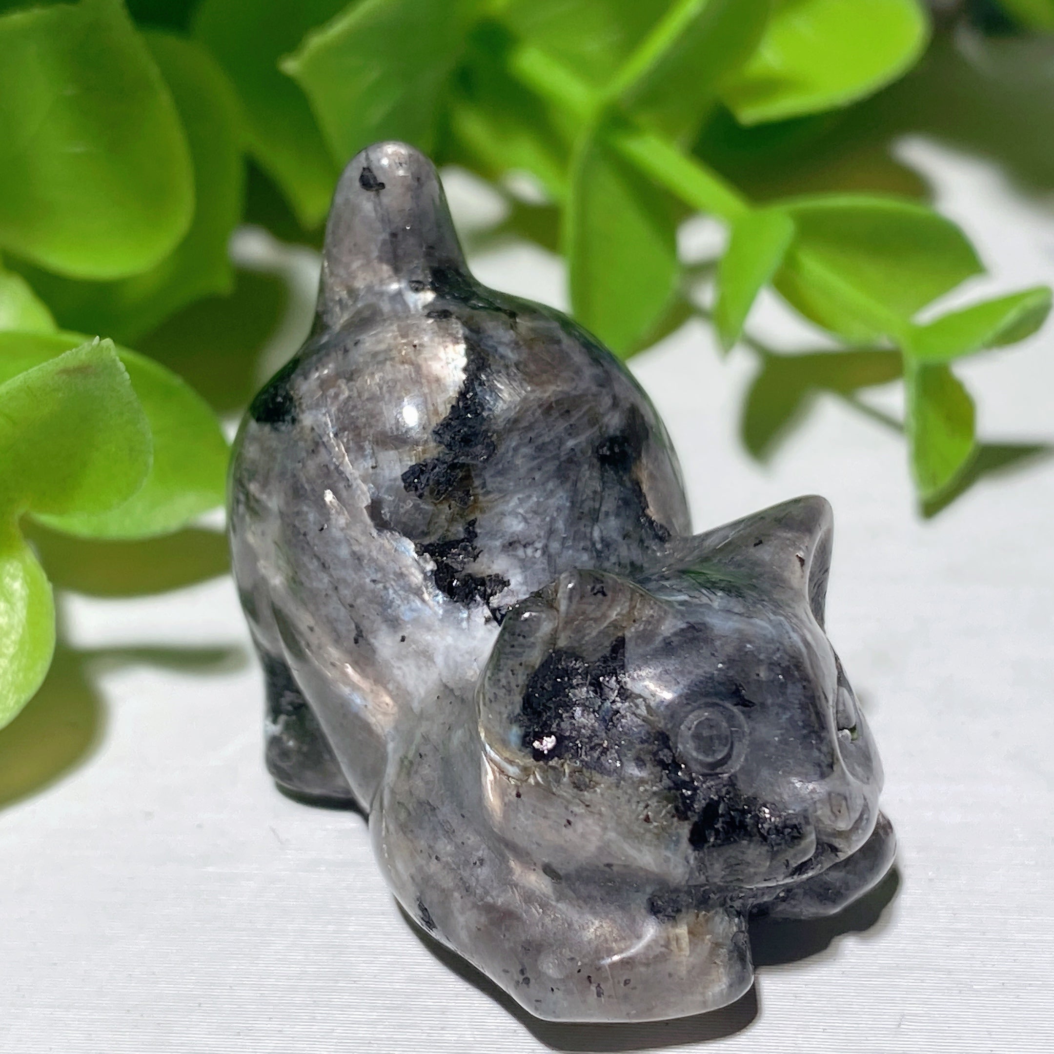 1.2 inch Mixed Crystal Cat Carvings - Healing Gemstone Figurines