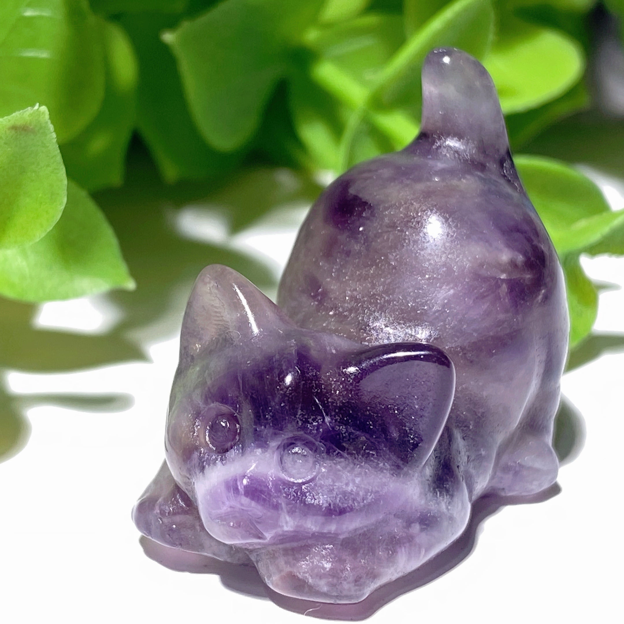 1.2 inch Mixed Crystal Cat Carvings - Healing Gemstone Figurines