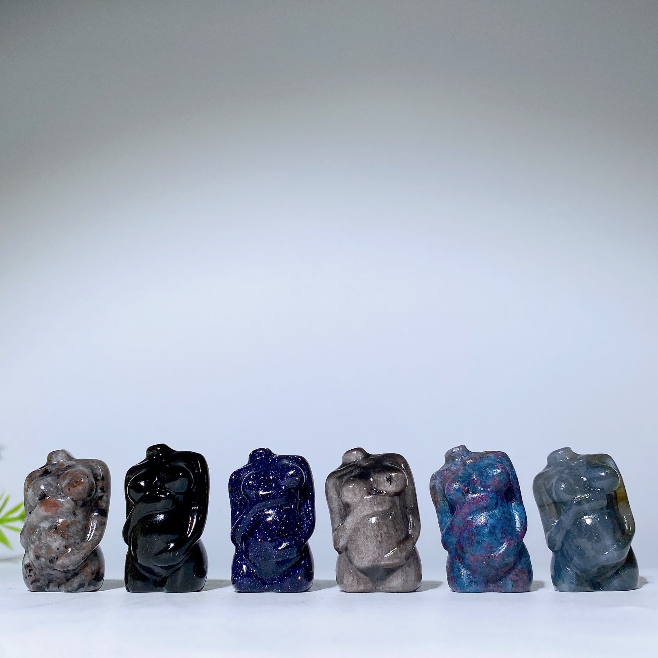 1.2 inch Mixed Crystal Figurine Carving with Healing Energy