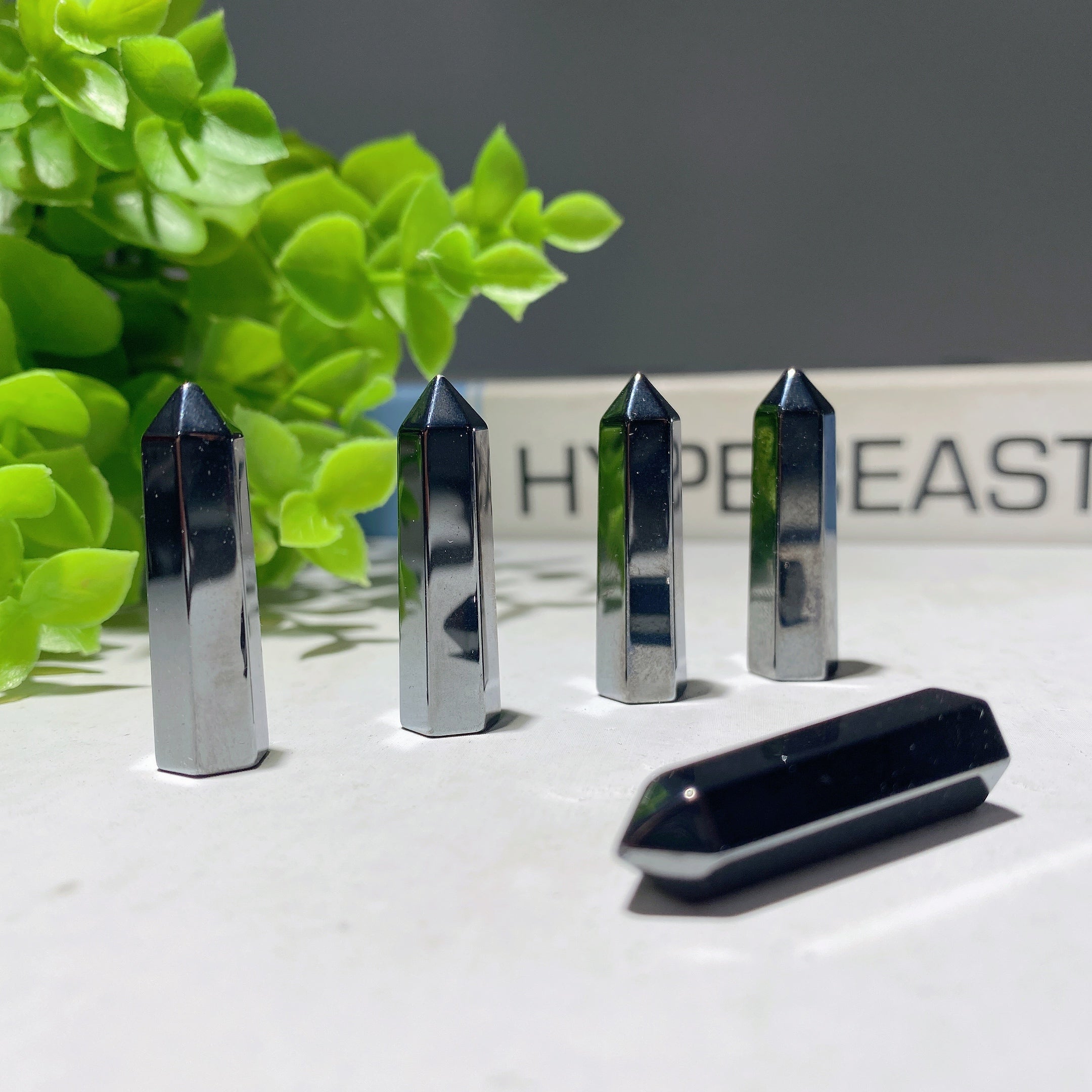 1.25 Inch Hematite Crystal Point for Healing Energy