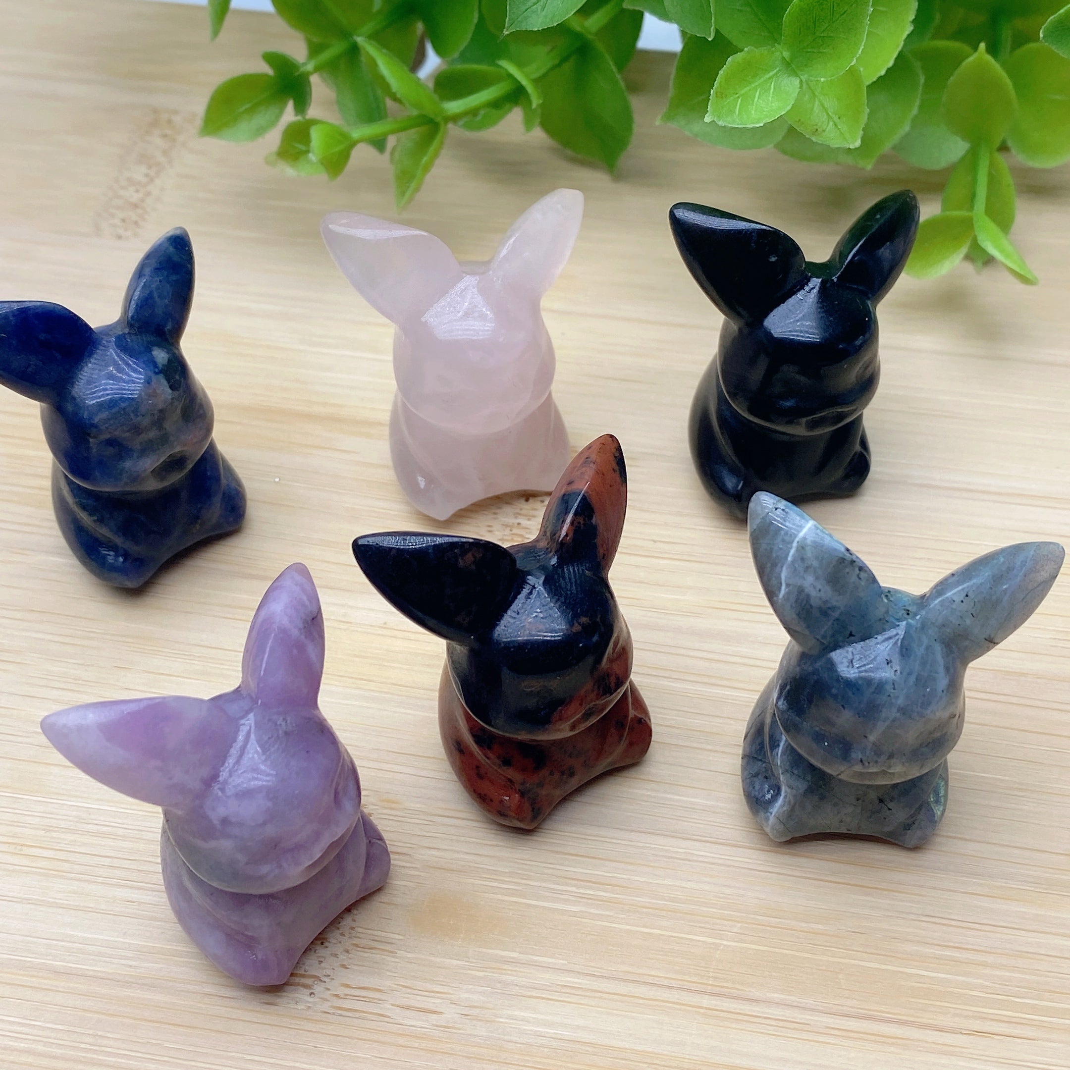 1.3 inch Mixed Crystal Pikachu Figurine Carving for Healing
