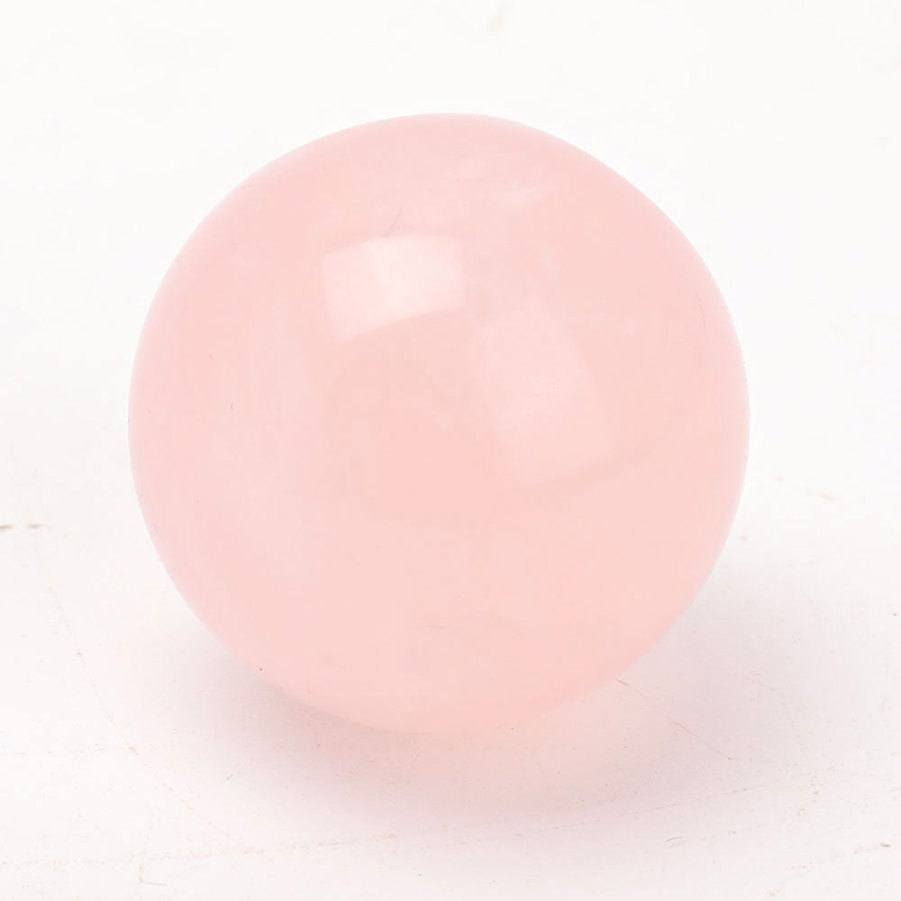 1.3 inch Rose Quartz & Strawberry Quartz Smiling Carving Sphere