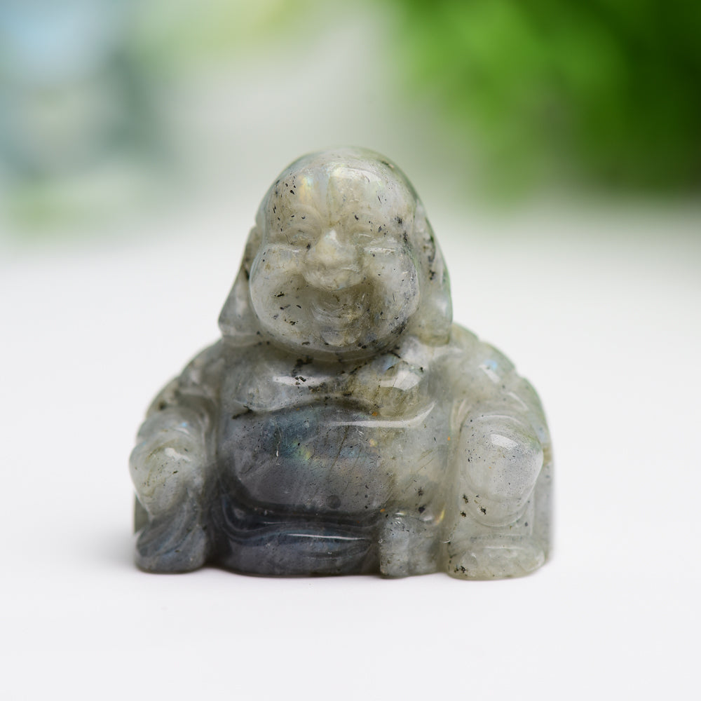 1.4 inch Mixed Crystal Buddha Statue for Meditation