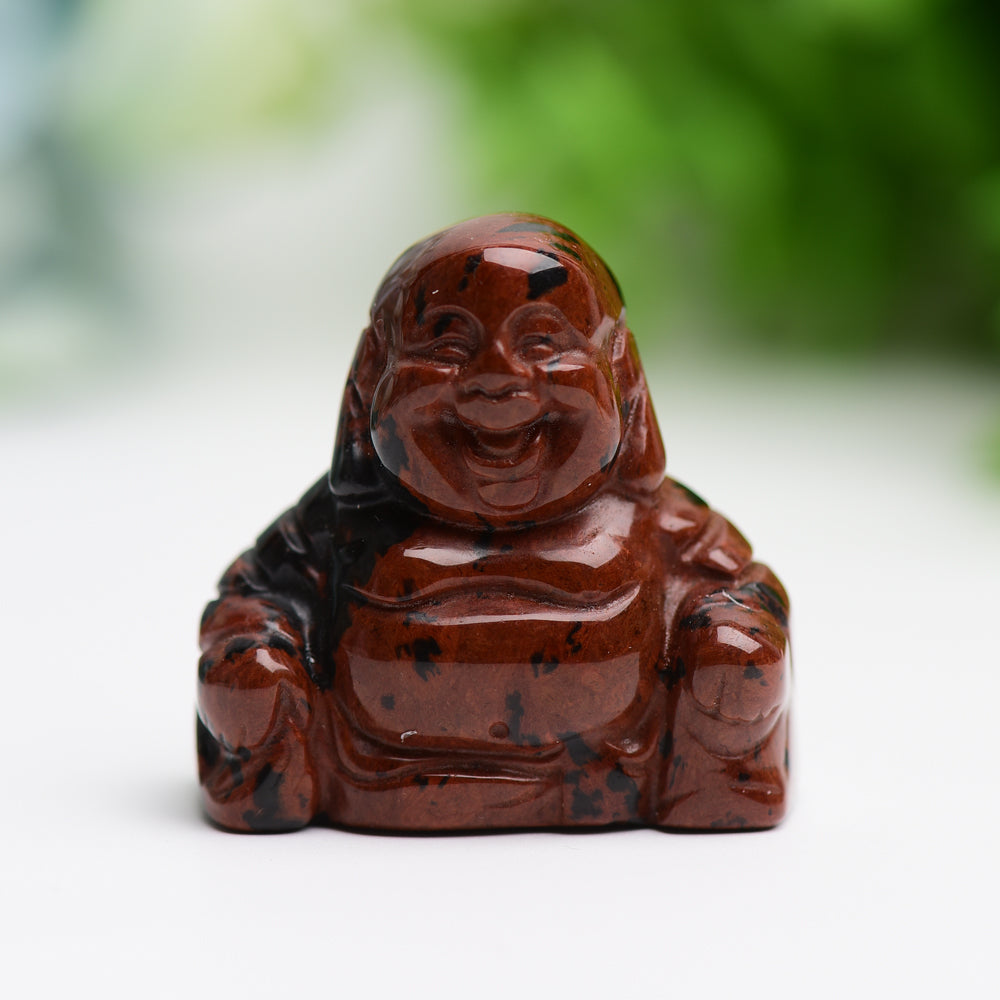 1.4 inch Mixed Crystal Buddha Statue for Meditation