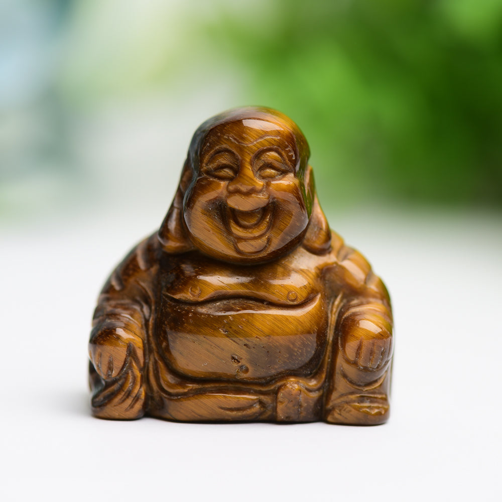 1.4 inch Mixed Crystal Buddha Statue for Meditation