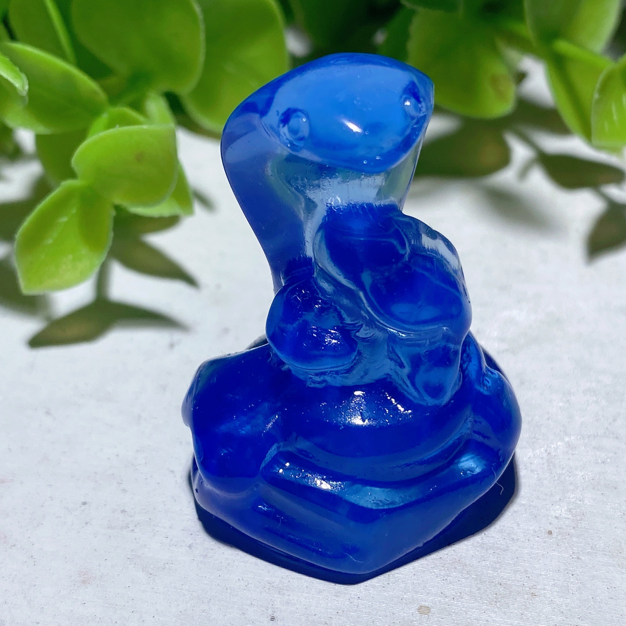 1.4-inch Mixed Crystal Snake Carving | Healing Animal Totem