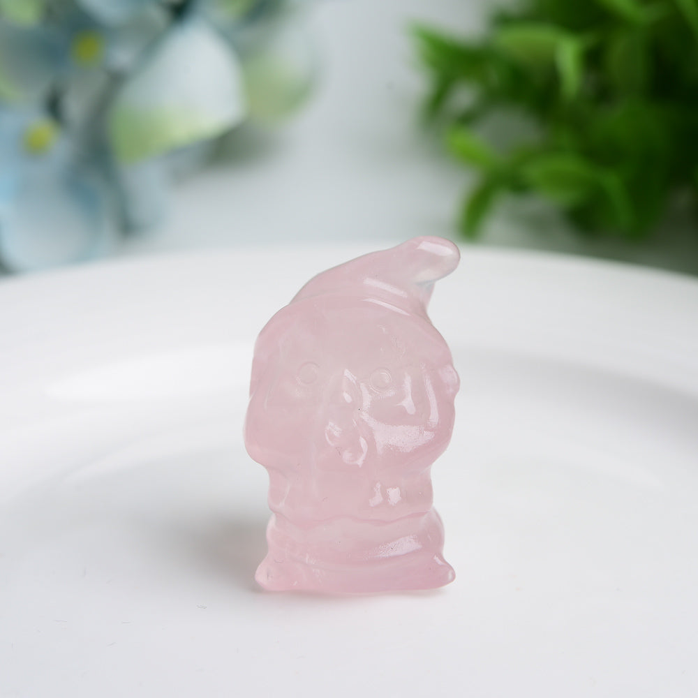 1.5 inch Mixed Crystal Santa Figurine for Spiritual Healing