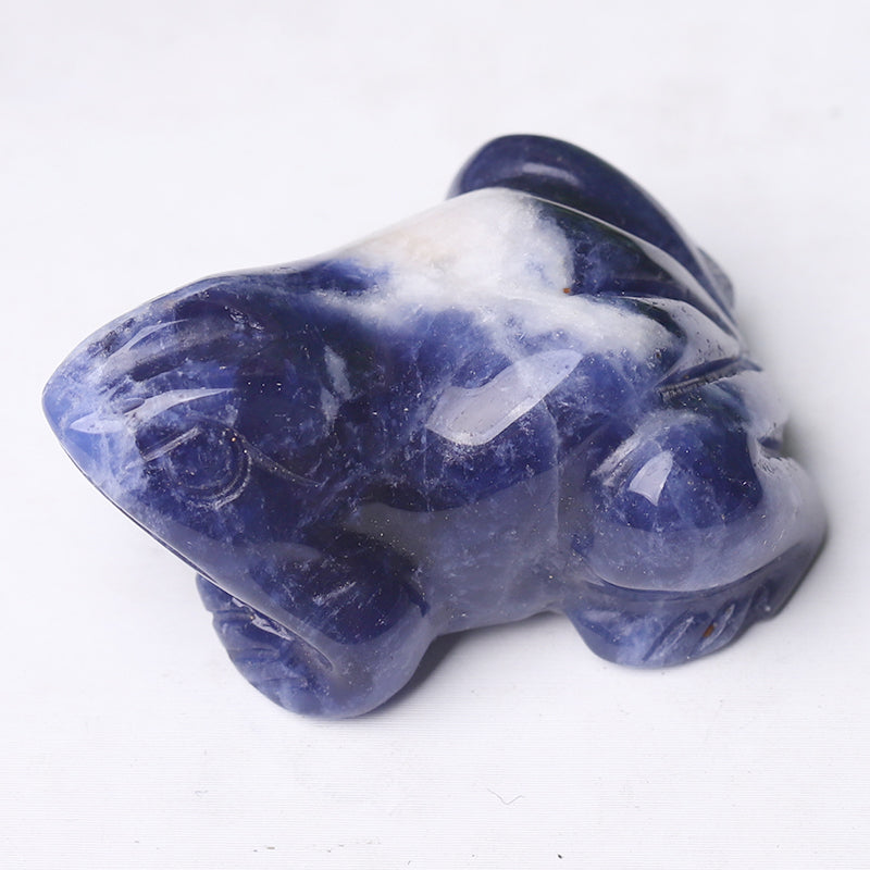 1.5 inch Polished Crystal Frog Figurines for Decor