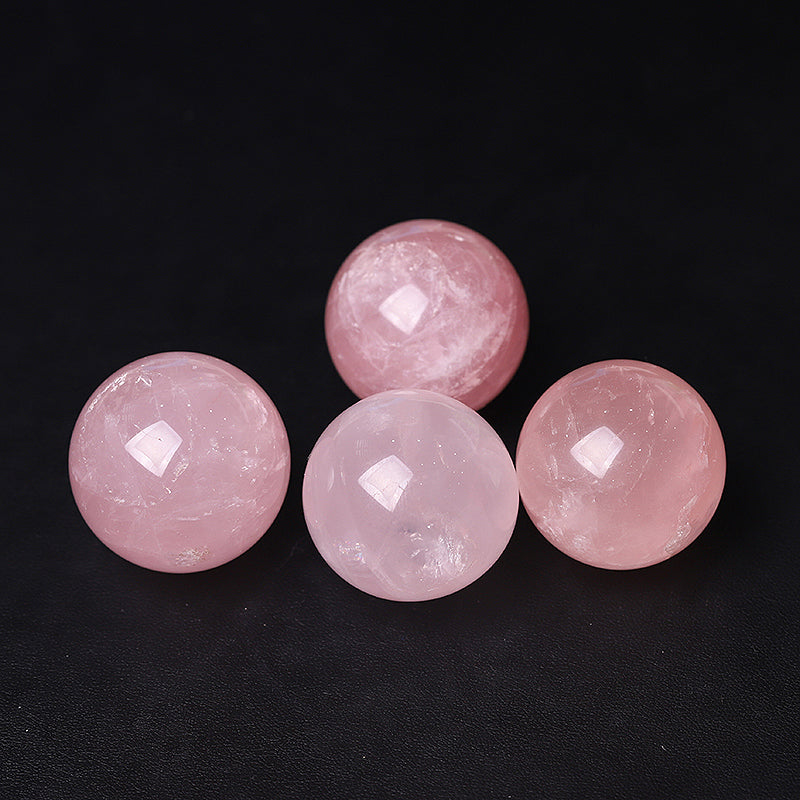 1.5 Inch Rose Quartz Crystal Sphere for Healing