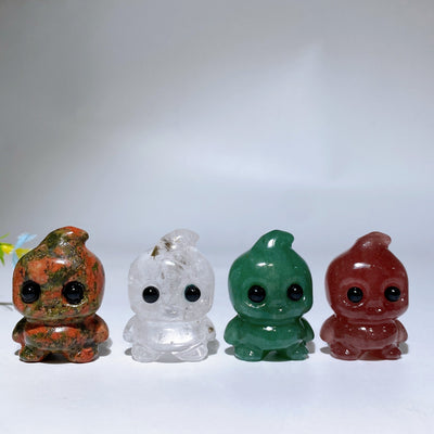 Figurine de bébé fantôme en cristal de 1,6 pouce, sculpture de guérison