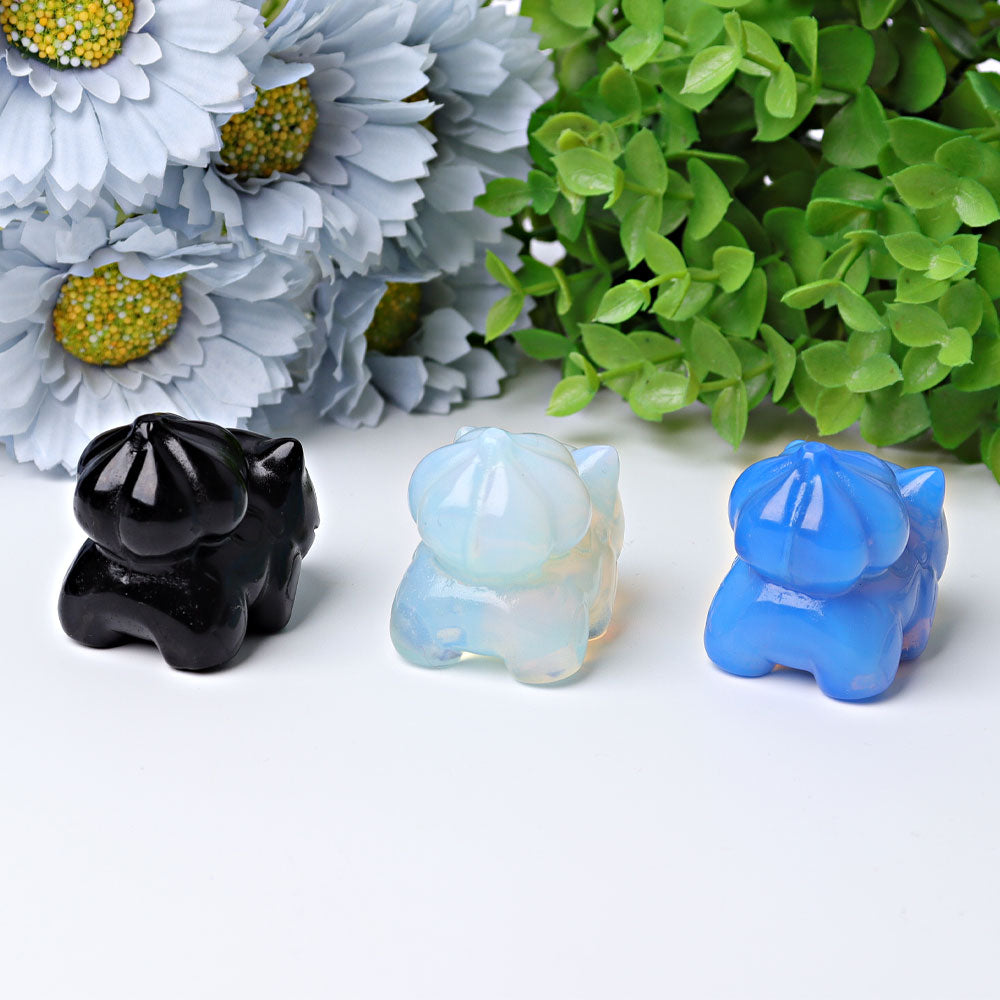 1.8-inch Crystal Bulbasaur Figurine Carvings