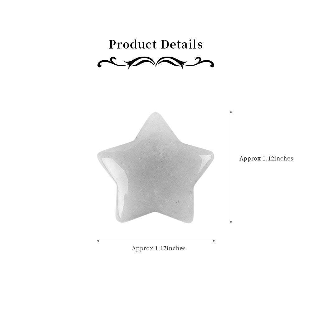 1 Inch Ocean Jasper Crystal Carving Stars Set of 4
