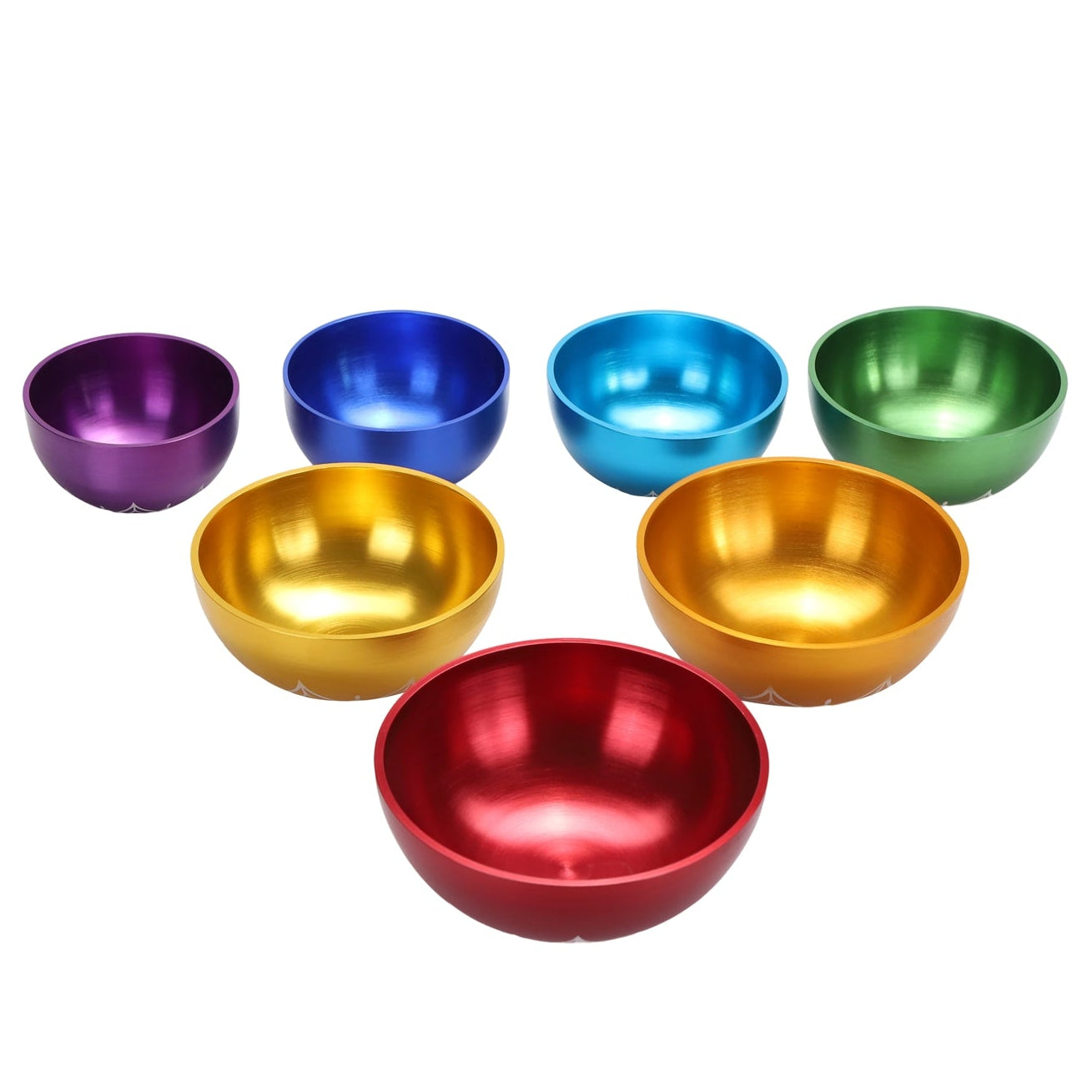 Planetary Tibetan Singing Bowl Set - 7 Pieces Chakra - OM Cosmic Frequencies