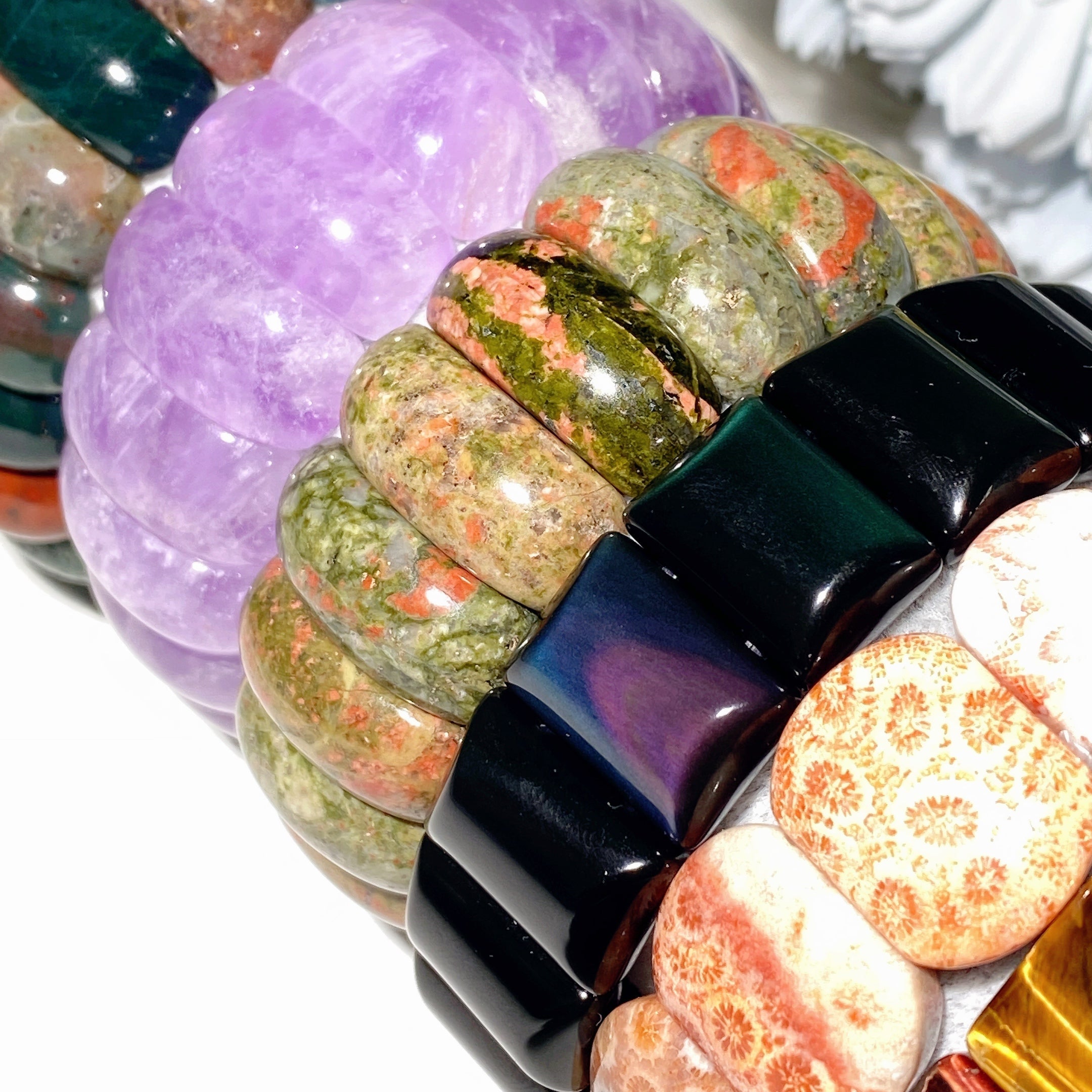 10-25mm Mixed Crystal Spiritual Healing Bracelet