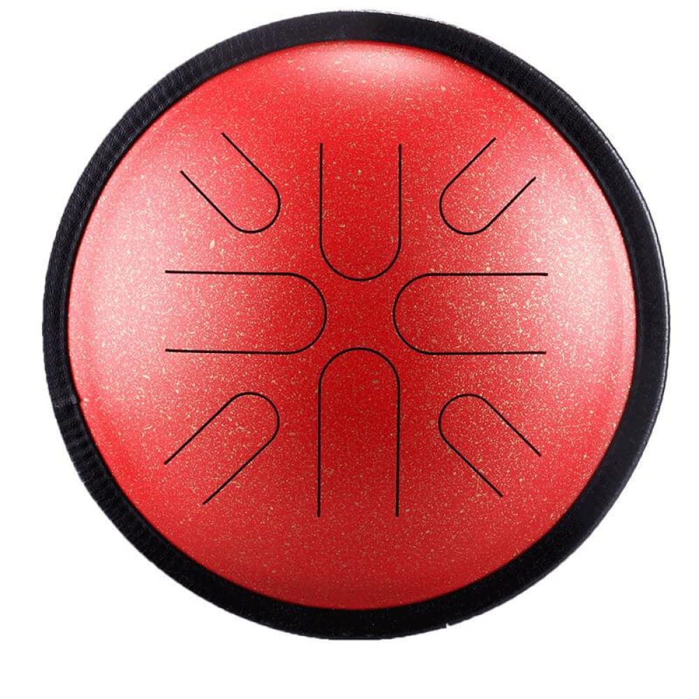 10-Inch Copper Disc Steel Tongue Drum 8 Tones Folk Mode - Steel Tongue Drum - On sale