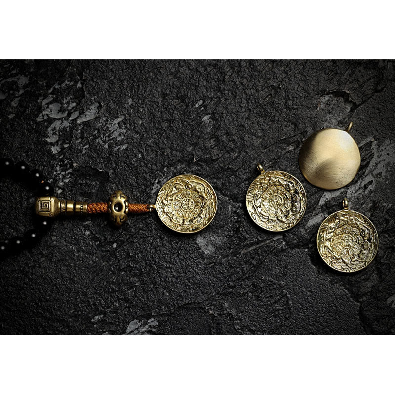 Bracelet Mala 108 perles en onyx noir pour la protection