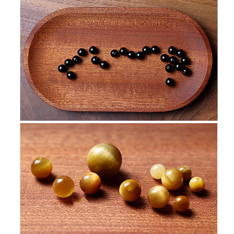 Bracelet Mala 108 perles en onyx noir pour la protection