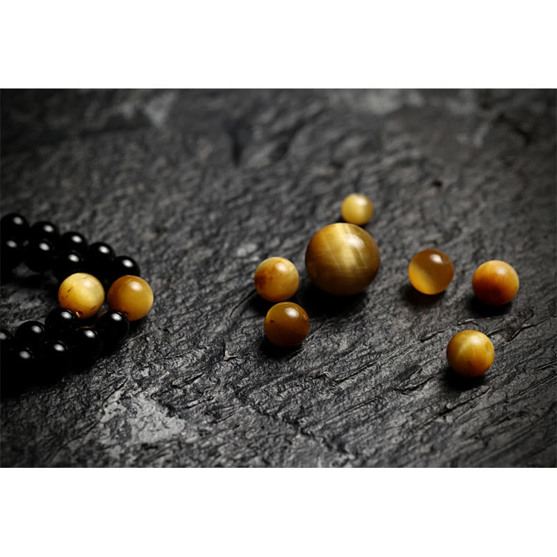 Bracelet Mala 108 perles en onyx noir pour la protection