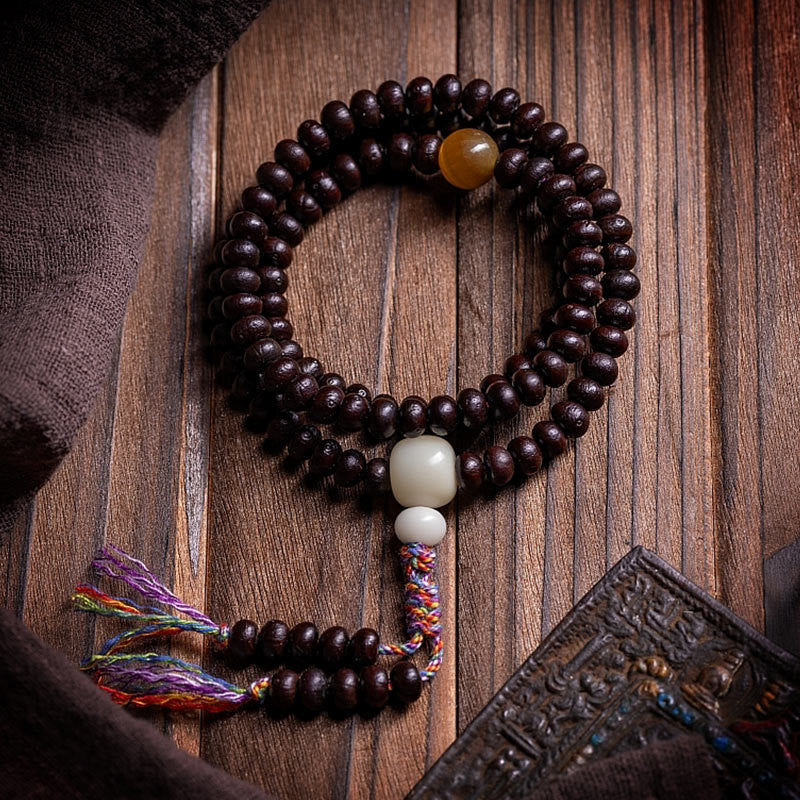 Bracelet Mala Bodhi Seed Mala à 108 perles pour la paix et la croissance spirituelles
