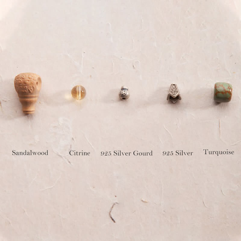 Bracelet Mala en citrine à 108 perles pour la prospérité et la protection