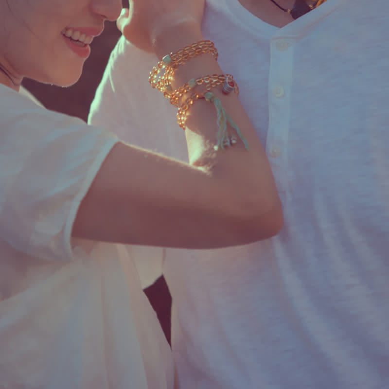 Bracelet Mala en citrine à 108 perles pour la prospérité et la protection