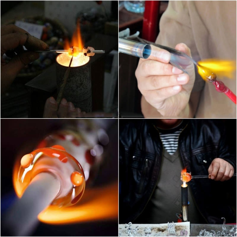 Bracelet Mala Liuli en verre de 108 perles avec breloques du zodiaque chinois