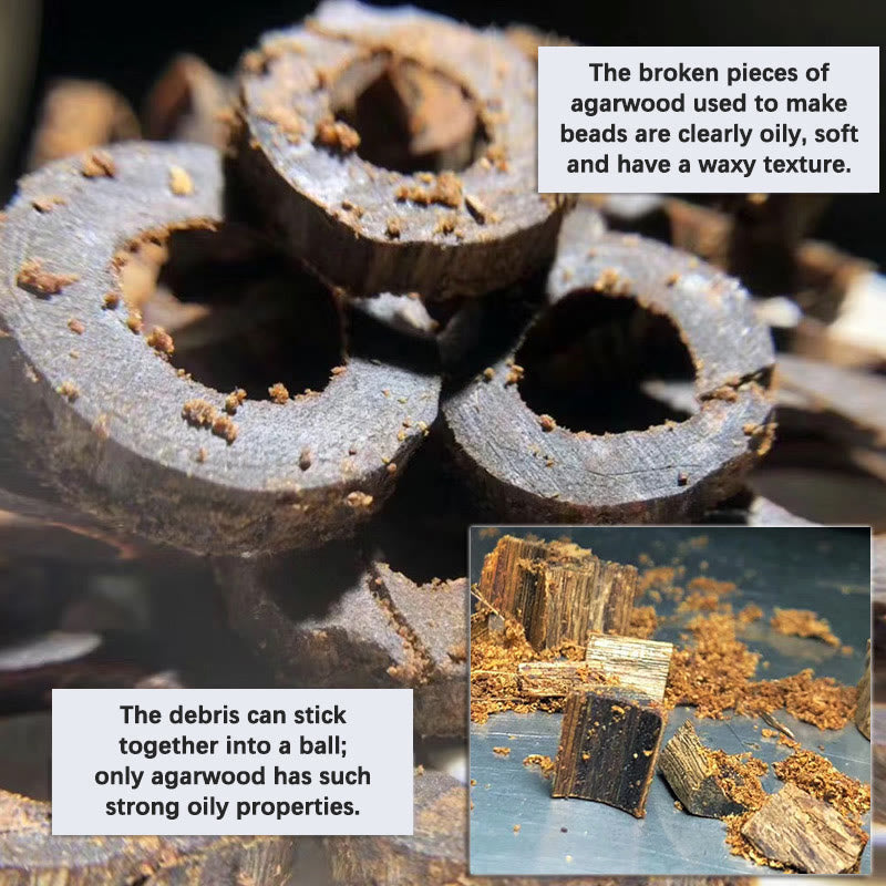 Bracelet de méditation Mala 108 perles avec bois d'agar, jade cyan et ambre