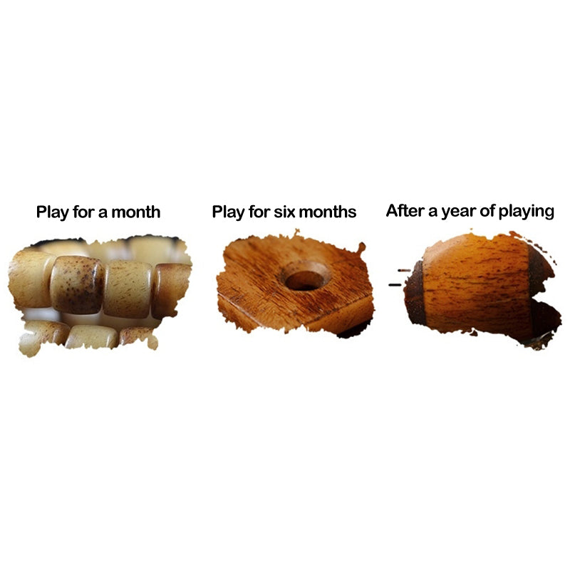 Bracelet Mala en os de yak à 108 perles pour la force et l'équilibre