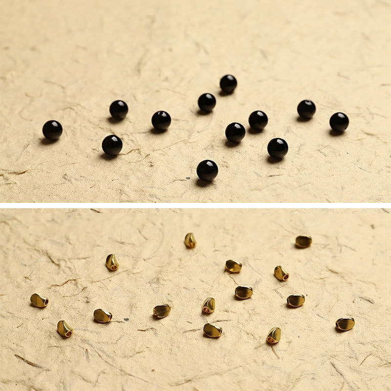 Bracelet Mala de protection en onyx noir à 108 perles