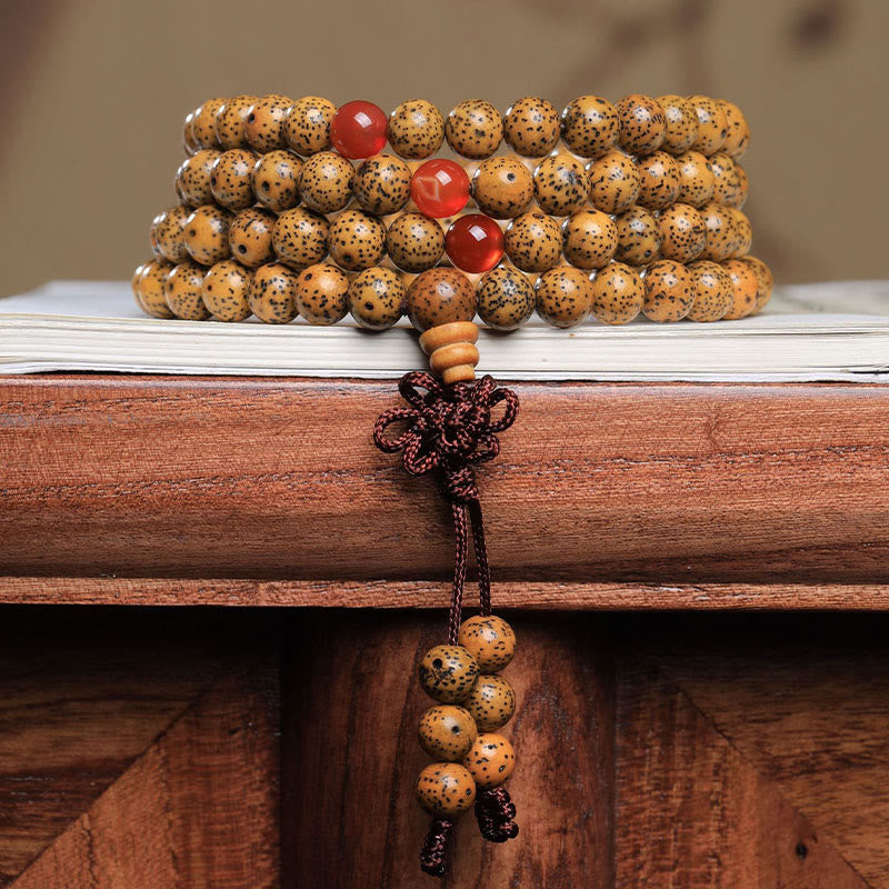 Bracelet Mala Bodhi Seed 108 Perles Porte-bonheur
