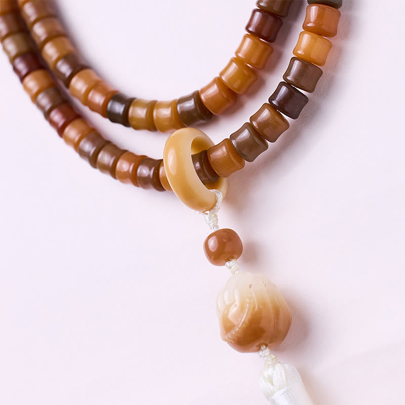 Bracelet Mala Bodhi Seed 108 perles pour l'harmonie de la méditation
