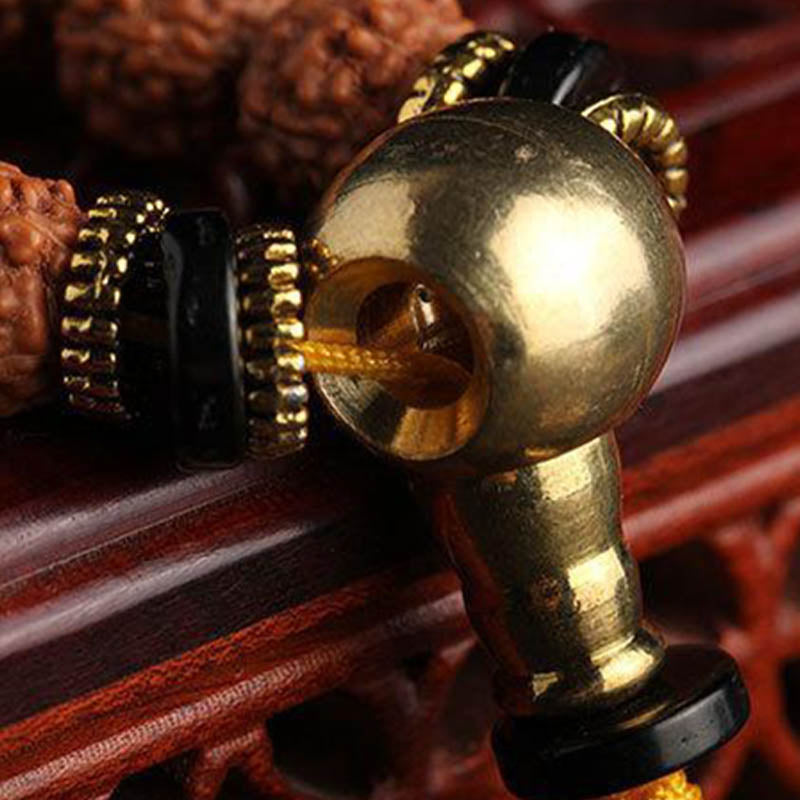 Bracelet Mala Bodhi Seed 108 perles pour la méditation et la chance
