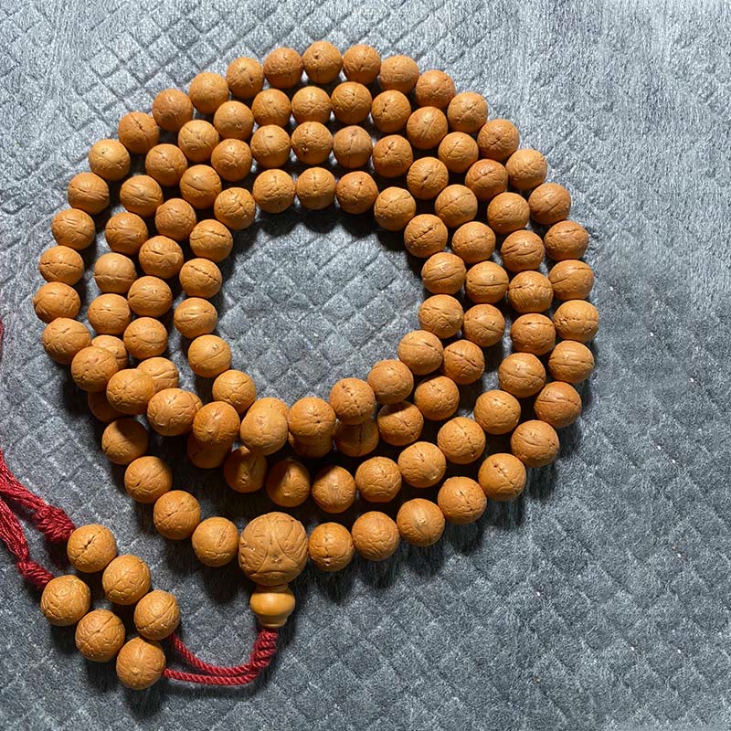 Bracelet Mala 108 perles Bodhi Seed unisexe méditation