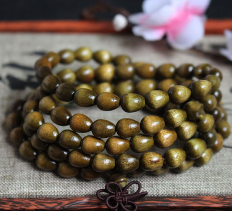 Bracelet Mala de protection en bois Phoebe Zhennan 108 perles