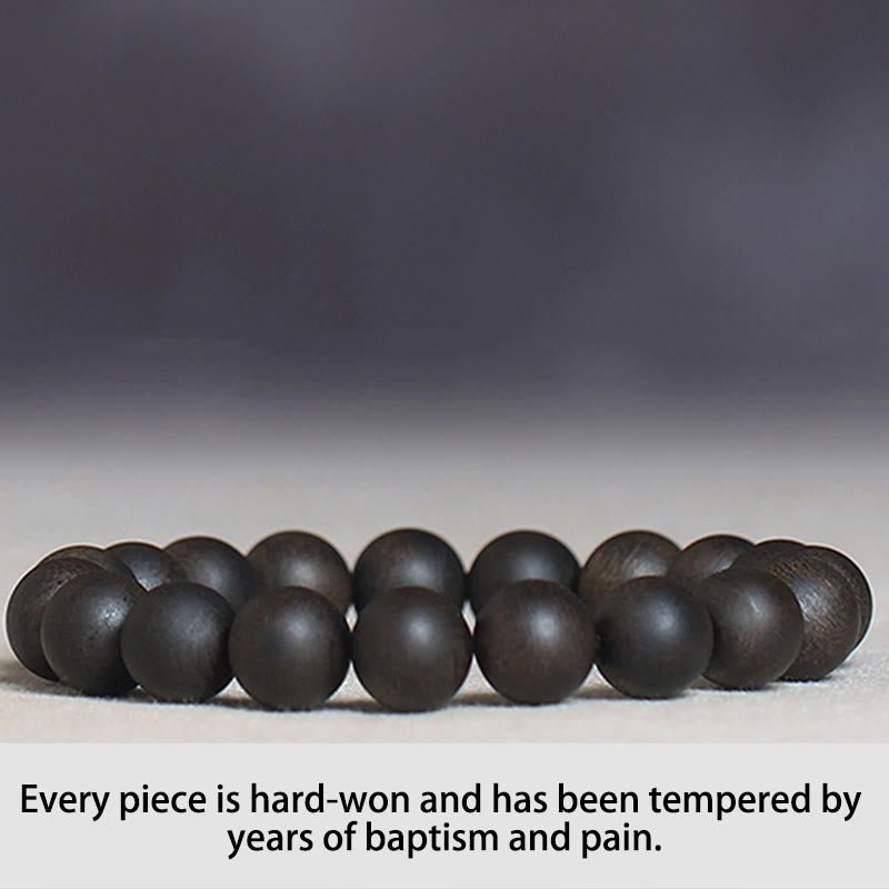 Bracelet de force en bois d'agar de 10 mm - Rare Dalat White Qinan Sinking