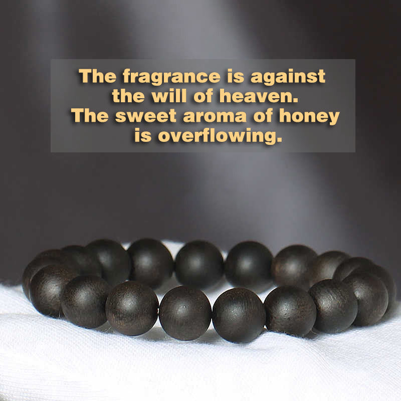 Bracelet de force en bois d'agar de 10 mm - Rare Dalat White Qinan Sinking