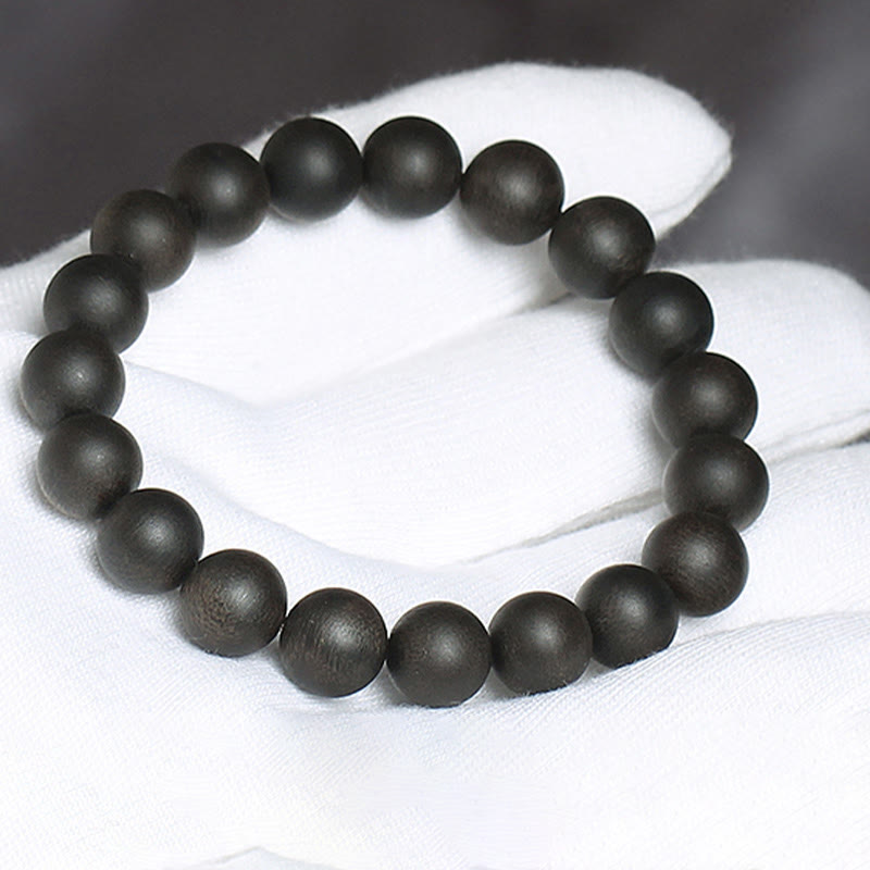 Bracelet de force en bois d'agar de 10 mm - Rare Dalat White Qinan Sinking