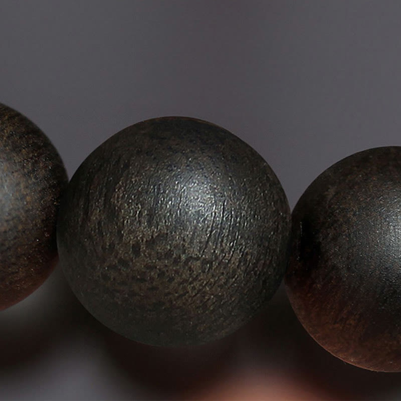 Bracelet de force en bois d'agar de 10 mm - Rare Dalat White Qinan Sinking