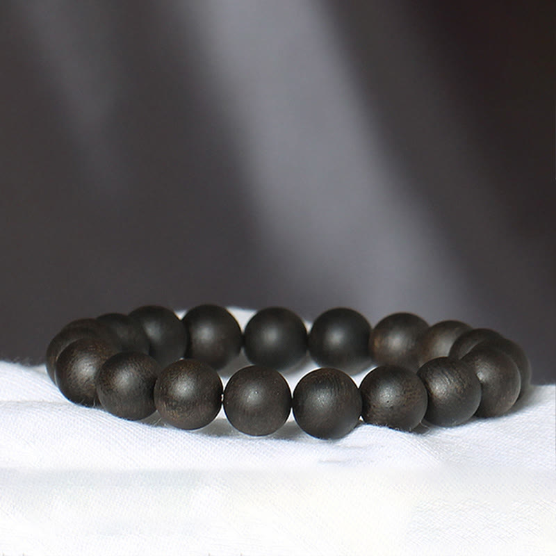 Bracelet de force en bois d'agar de 10 mm - Rare Dalat White Qinan Sinking