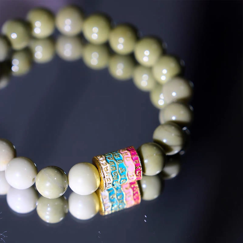 Bracelet en agate d'Alashan de 10 mm pour encourager la confiance